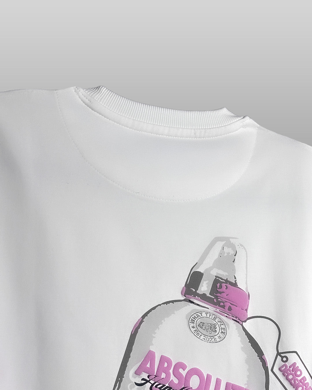 Absolute Baddie Boxy-Fit White T-shirt For Women