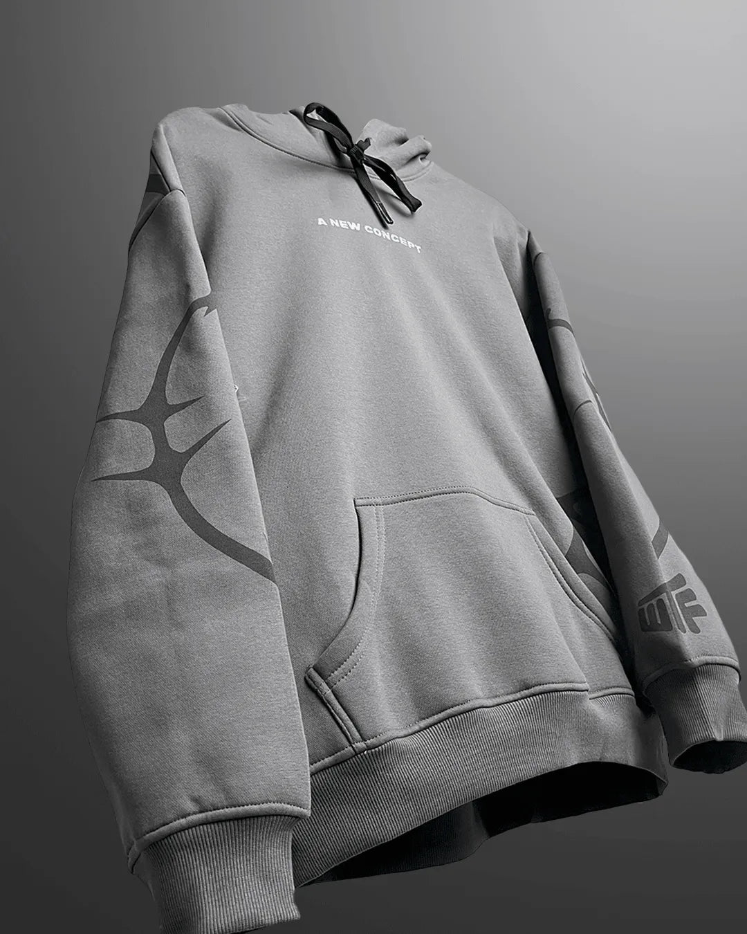 Optimistic Behaviour Oversized Hoodie - WHAT THE FLEX