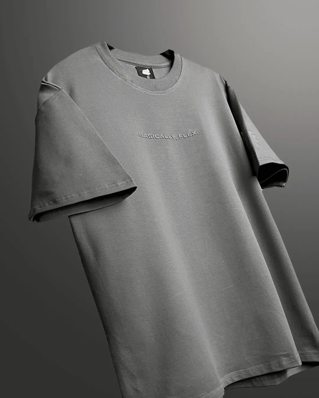 Basic Grey Heavyweight T-shirt - WHAT THE FLEX