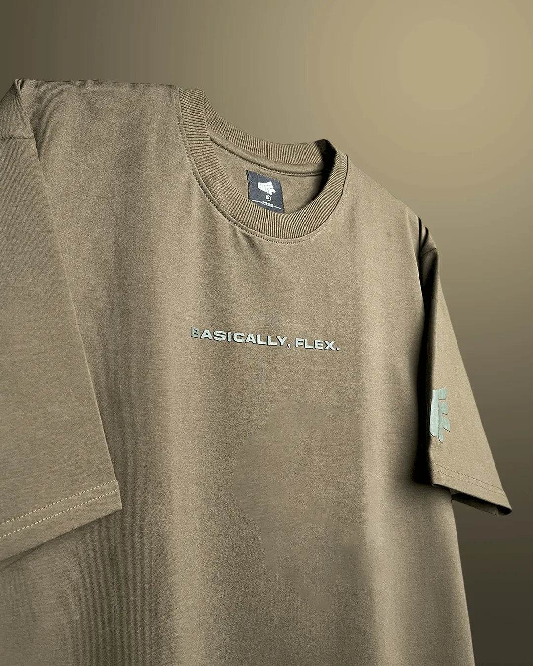 Basic Olive Heavyweight T-shirt - WHAT THE FLEX