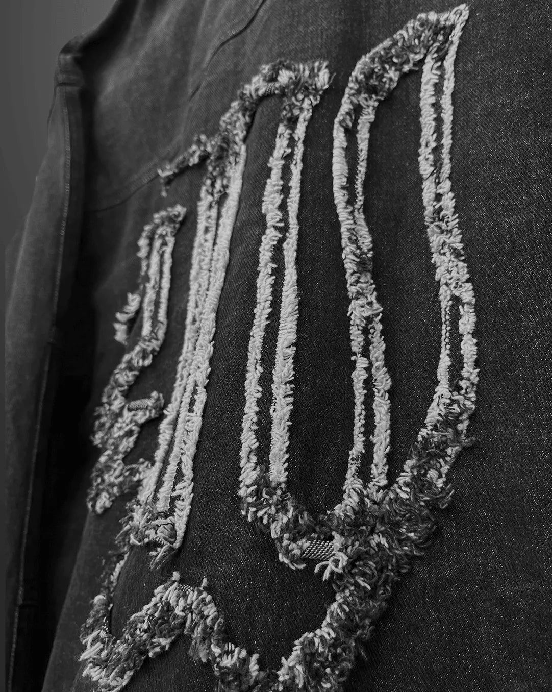 Charcoal Black Denim Jacket - Exclusive - WHAT THE FLEX