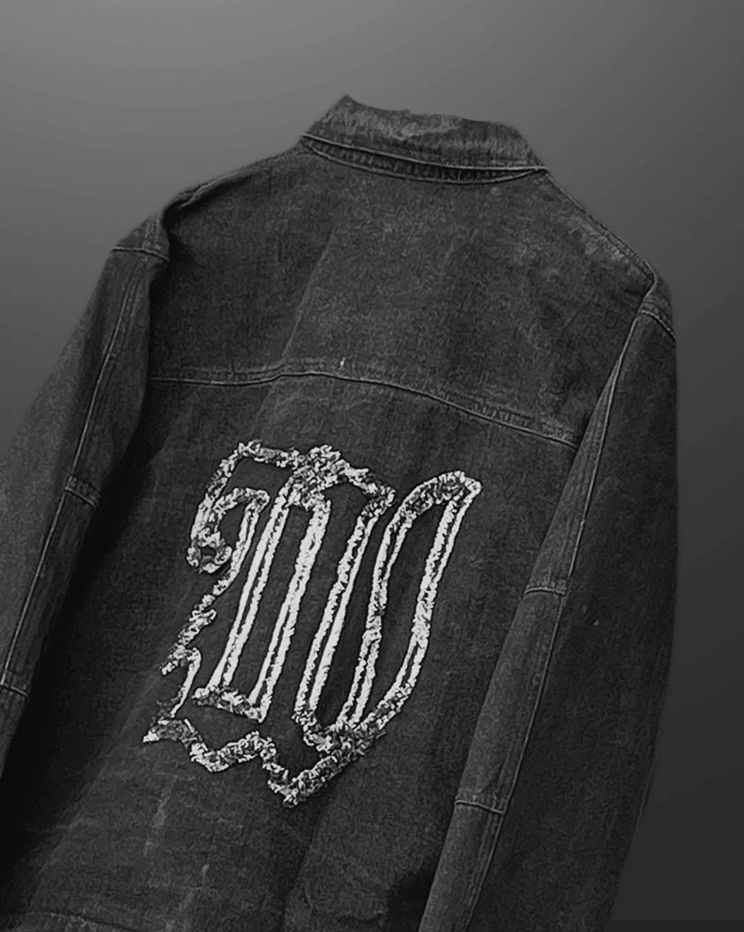 Charcoal Black Denim Jacket - Exclusive - WHAT THE FLEX