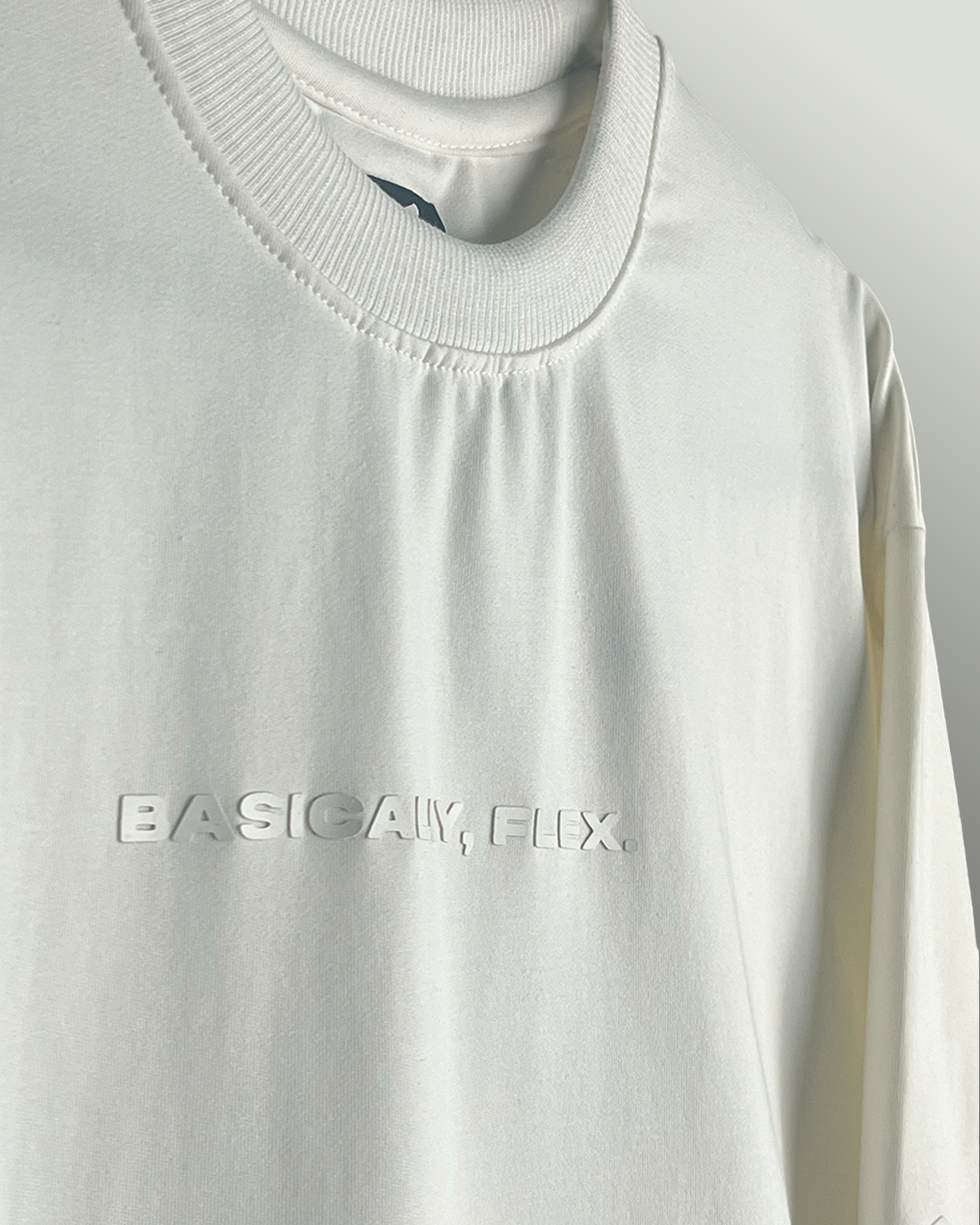 Basic Plain Off White Heavyweight Oversized T-shirt