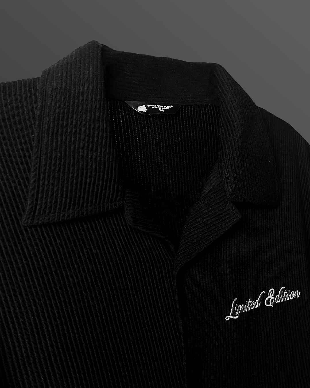Black Ribbed Shirt