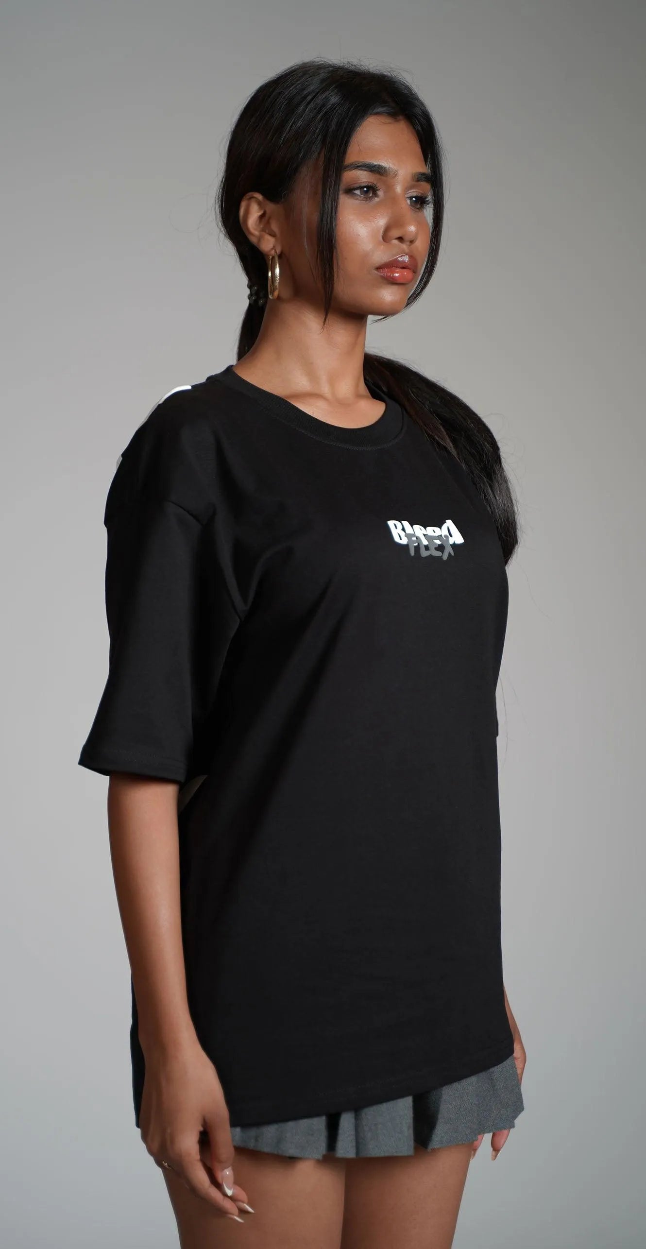 Bleed Flex Black Heavyweight T-shirt - WHAT THE FLEX