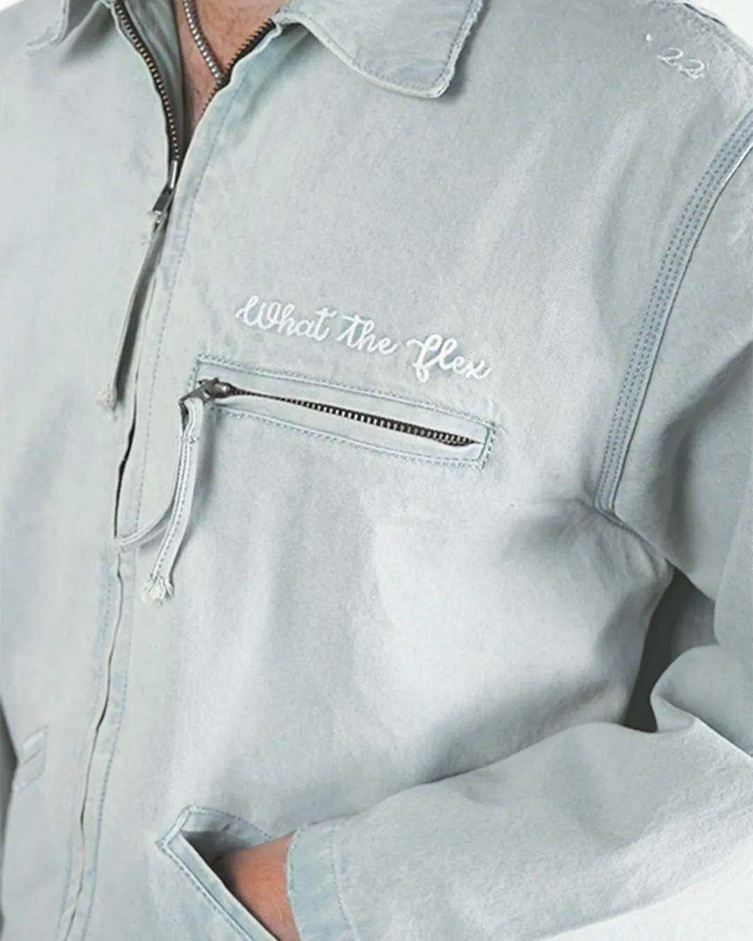 Blue Dream Denim Jacket - WHAT THE FLEX