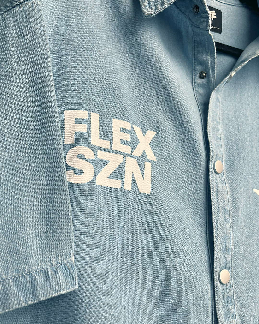 Flex Szn Blue Denim Shirt