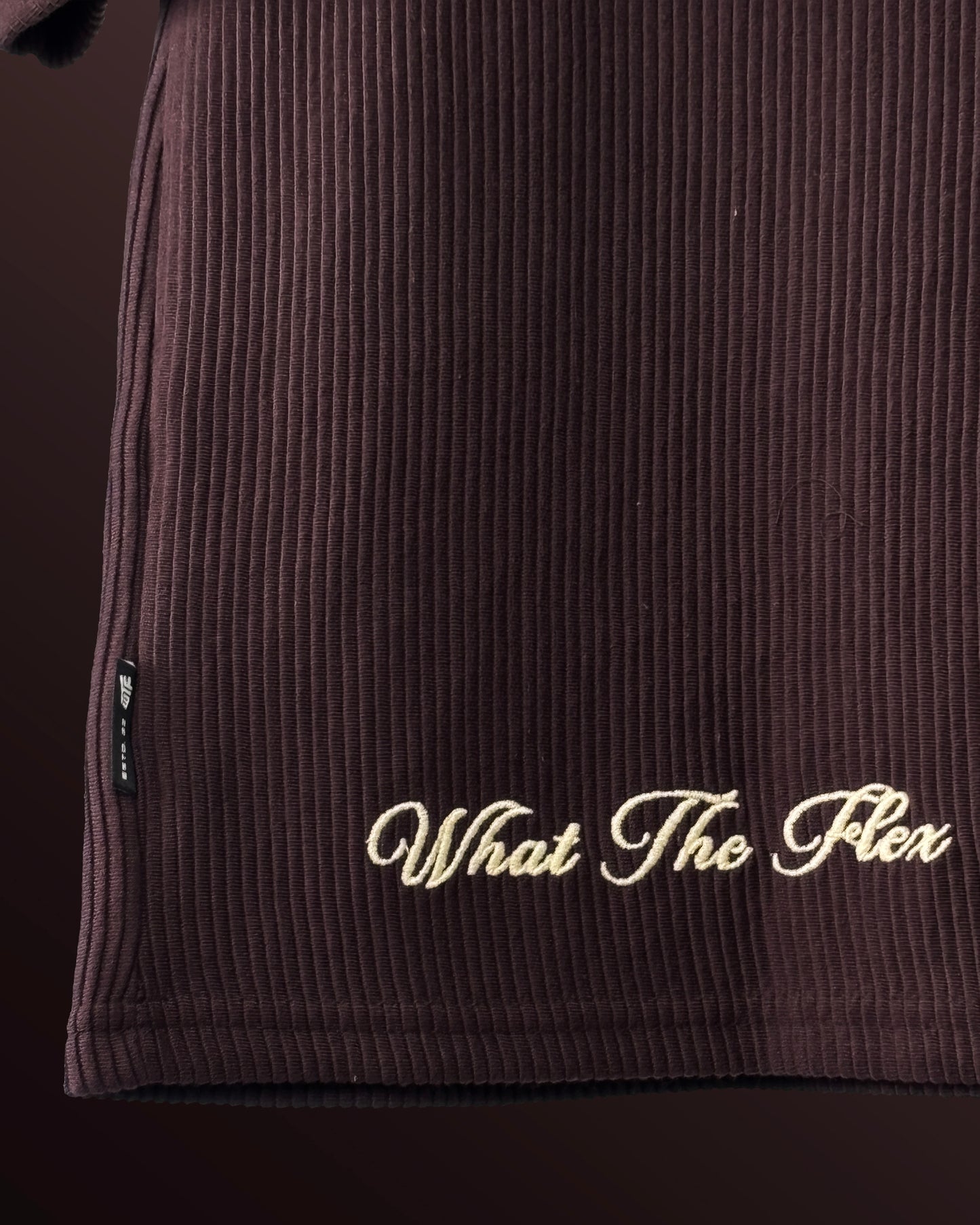 Brown Ribbed T-Shirt