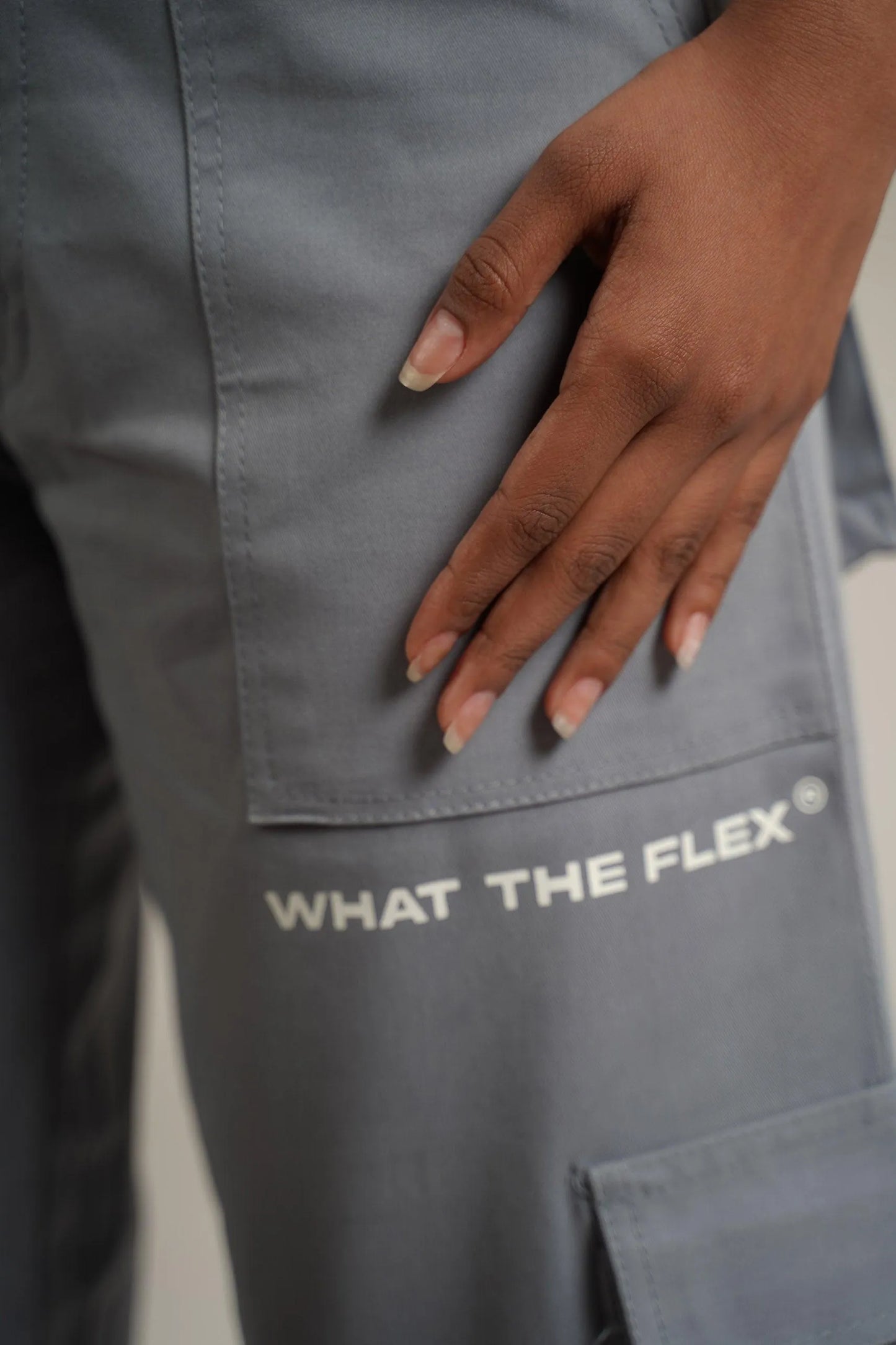Steel Grey Unisex Cargo - WHAT THE FLEX