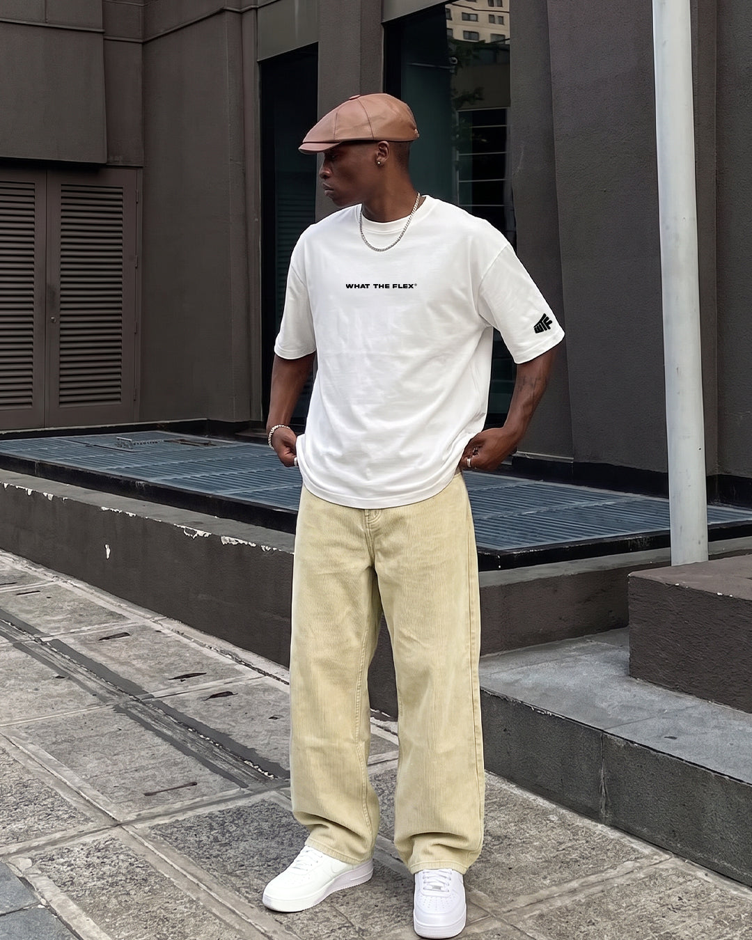 Desert Wash Solid Baggy Jeans