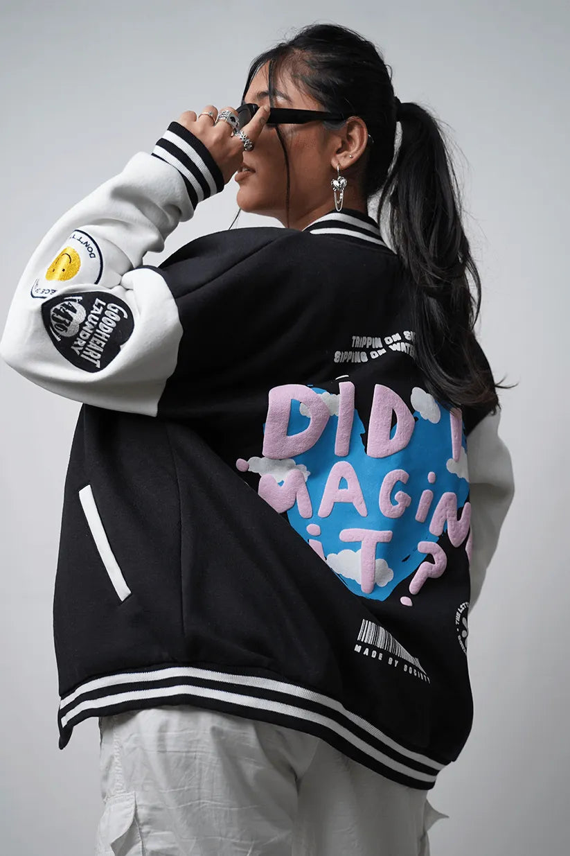 DID I IMAGINE IT? VARSITY JACKET - WHAT THE FLEX