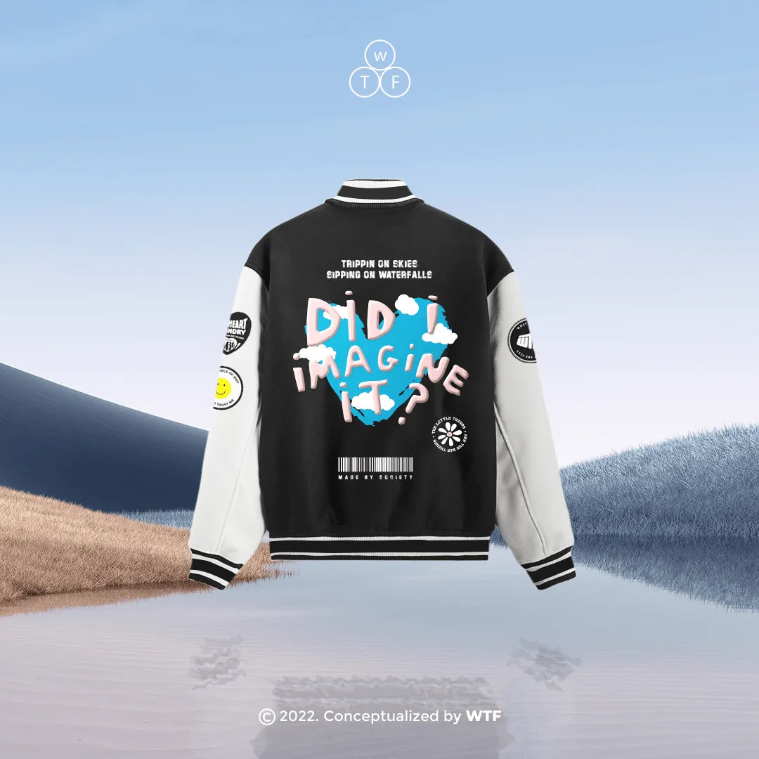 DID I IMAGINE IT? VARSITY JACKET - WHAT THE FLEX