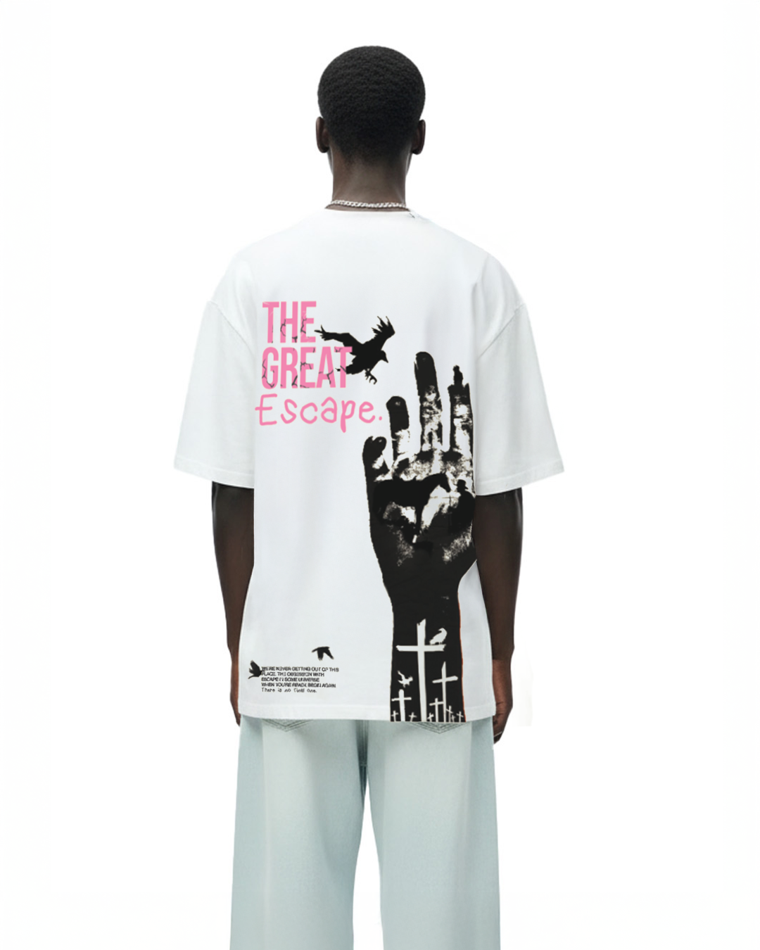 The Great Escape Heavyweight White T-shirt – WHAT THE FLEX