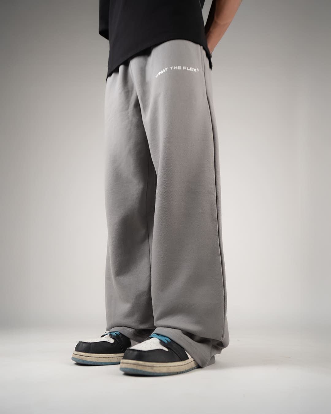 Grey Essential Cotton Pants