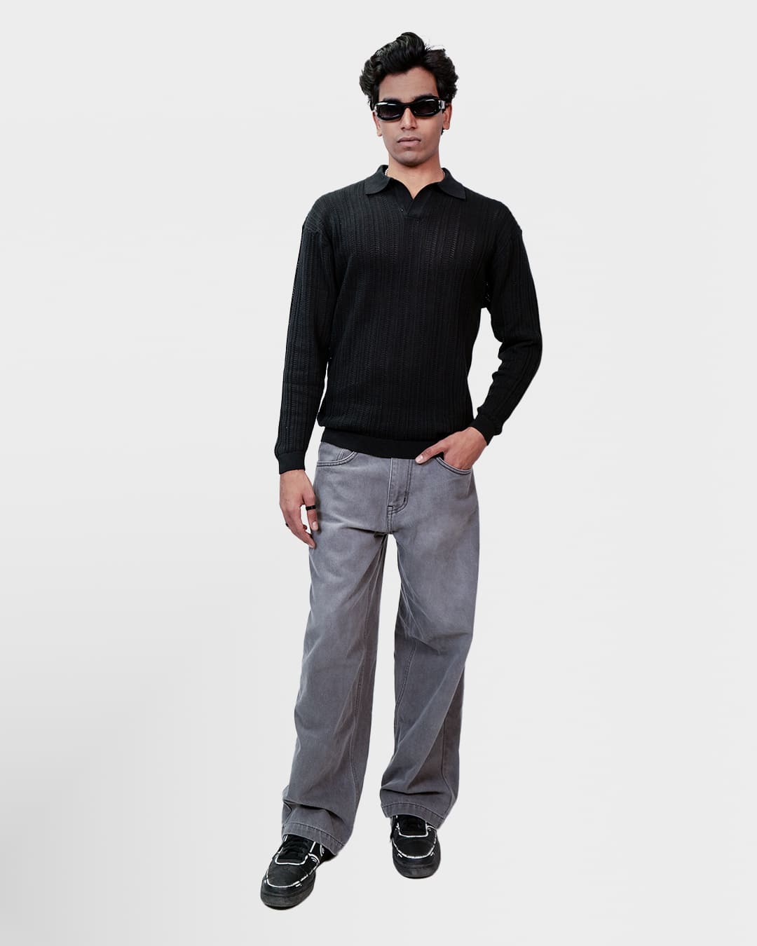 Ink Black Full Polo