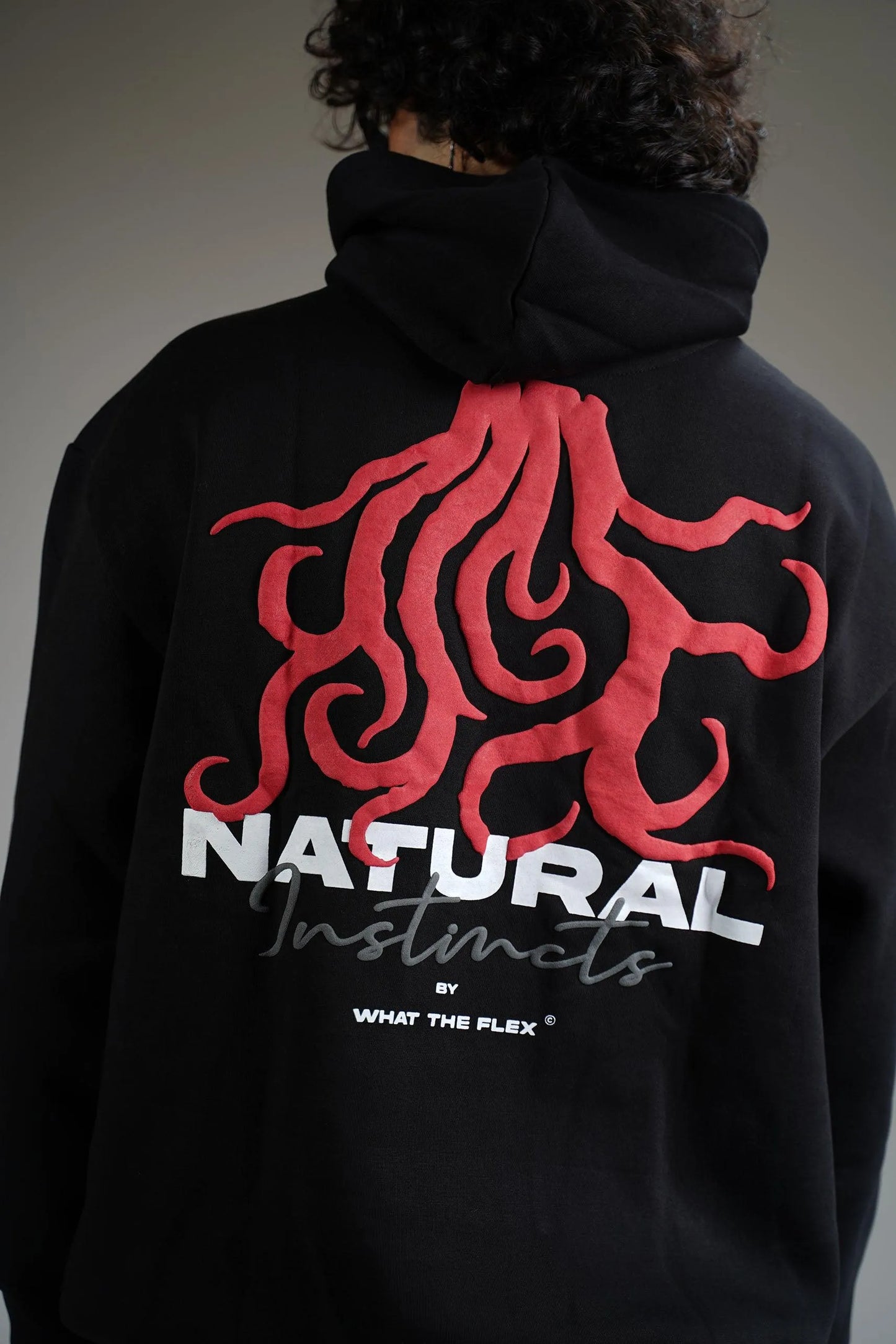 Natural Instinct Oversized Hoodie - WHAT THE FLEX