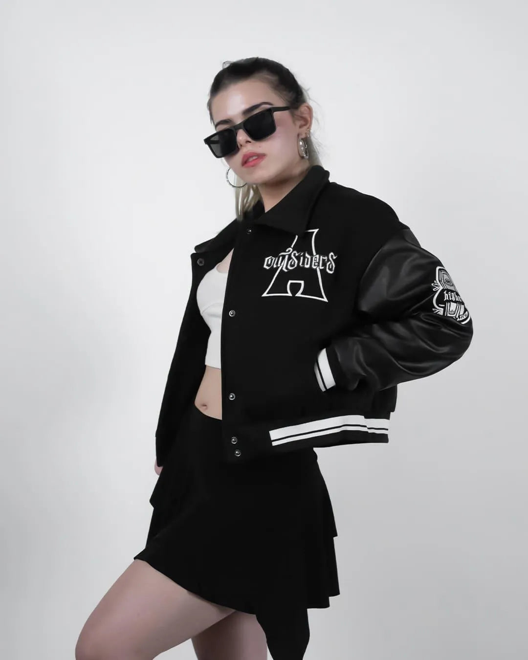 IMPULSIVE VARSITY JACKET (CROPPED) - WHAT THE FLEX
