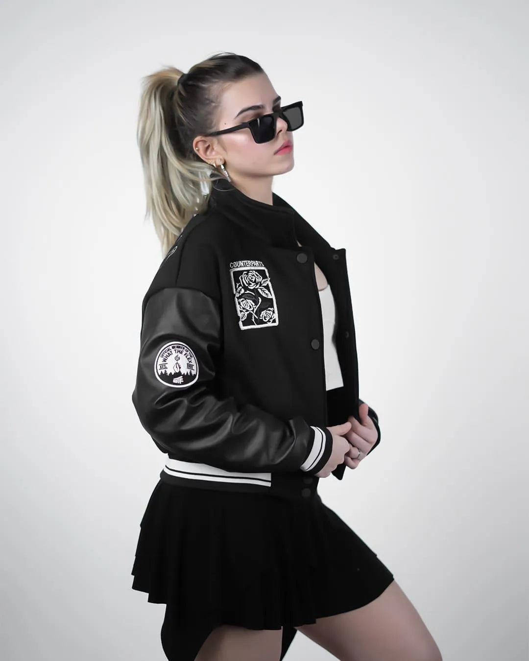 IMPULSIVE VARSITY JACKET (CROPPED) - WHAT THE FLEX