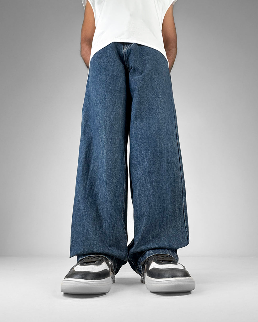 Phantom Blue Baggy Jeans