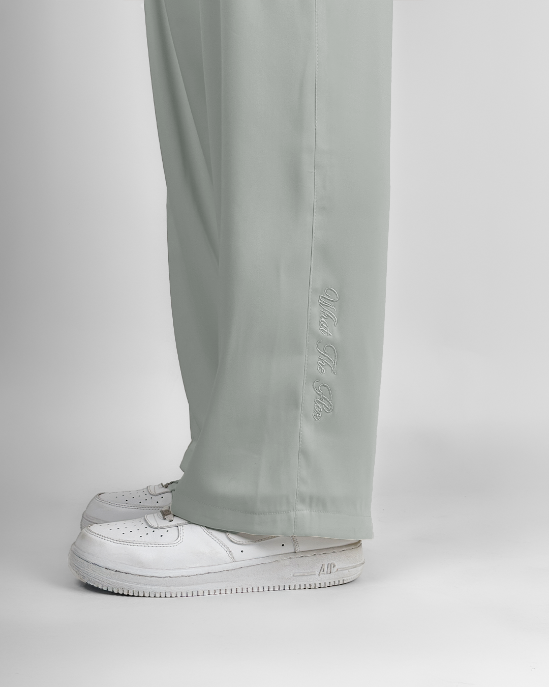 Light Grey Classic Korean Pants