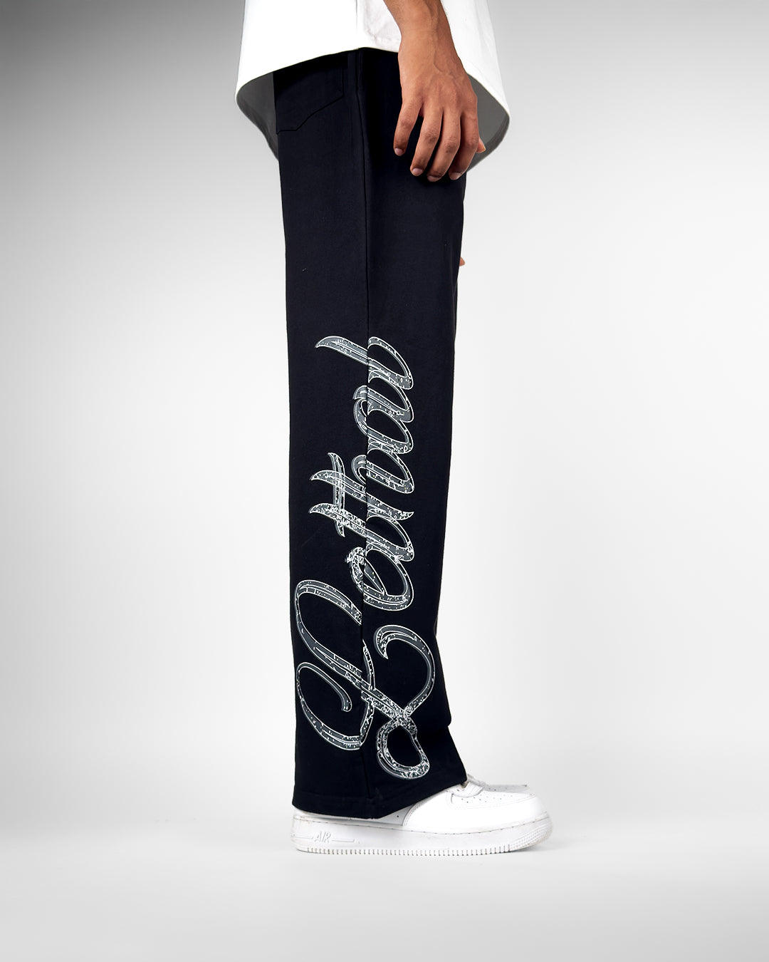 Lethal Black Essential Cotton Pants
