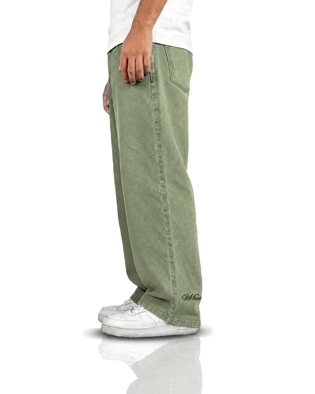 Matcha Olive Baggy Jeans