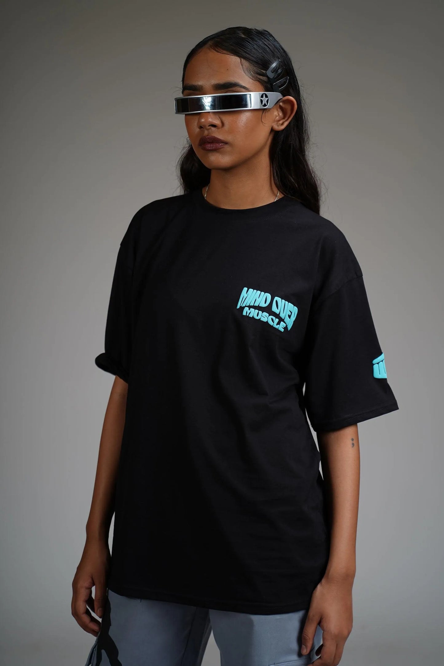 Mind Over Muscle Oversized T-Shirt - WHAT THE FLEX