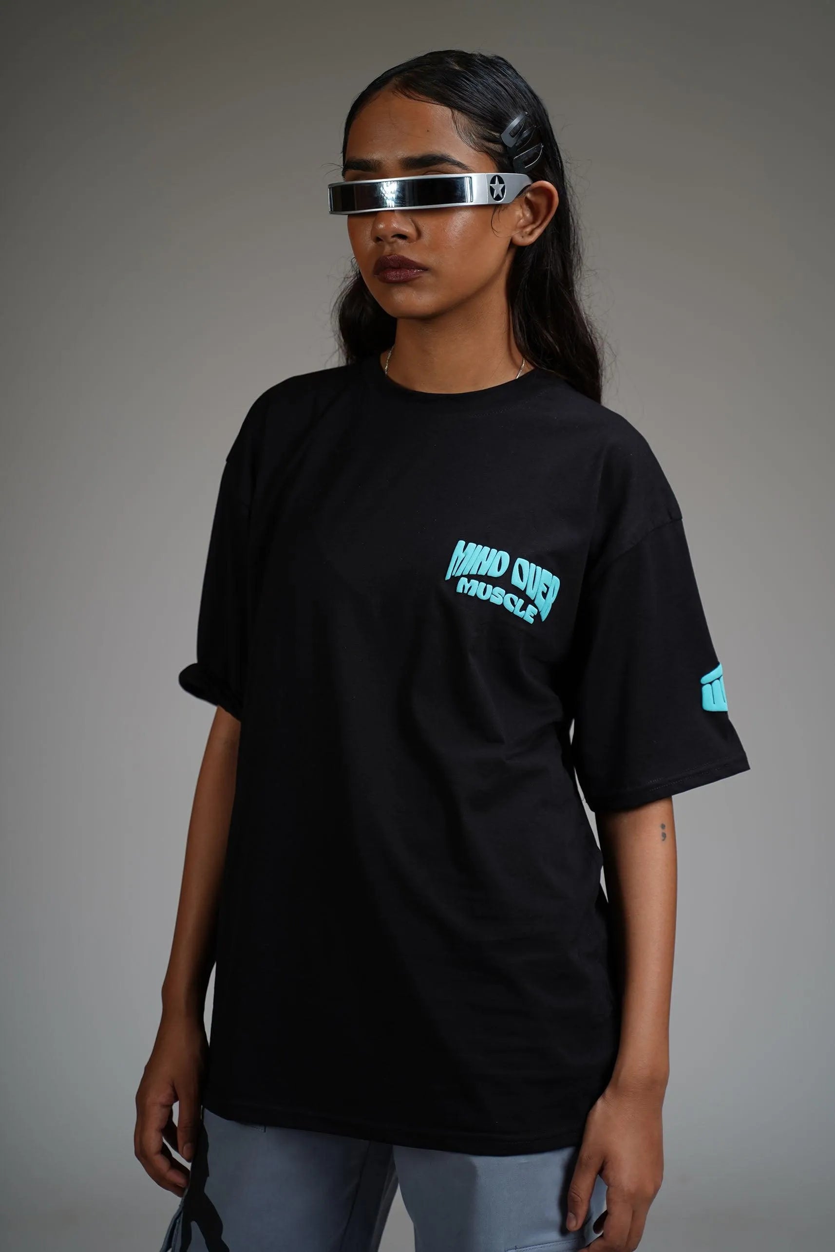 Mind Over Muscle Oversized T-Shirt - WHAT THE FLEX