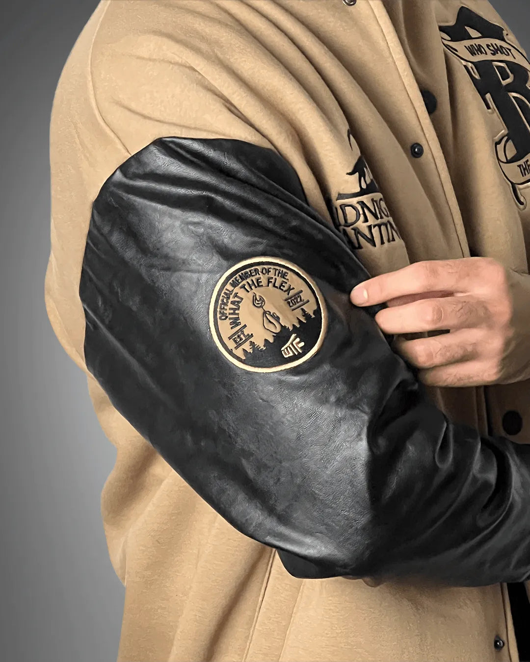 MONSTERS & FLOWERS Varsity Jacket - WHAT THE FLEX