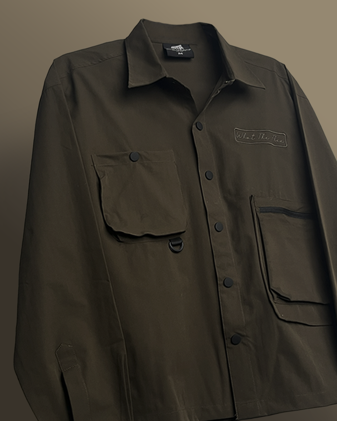 Olive Mono Air Overshirt