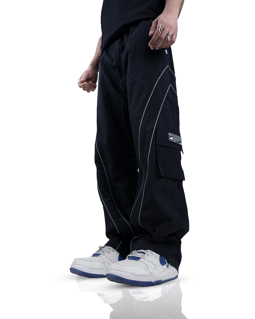 Black Edgy Parachute Pants – WHAT THE FLEX