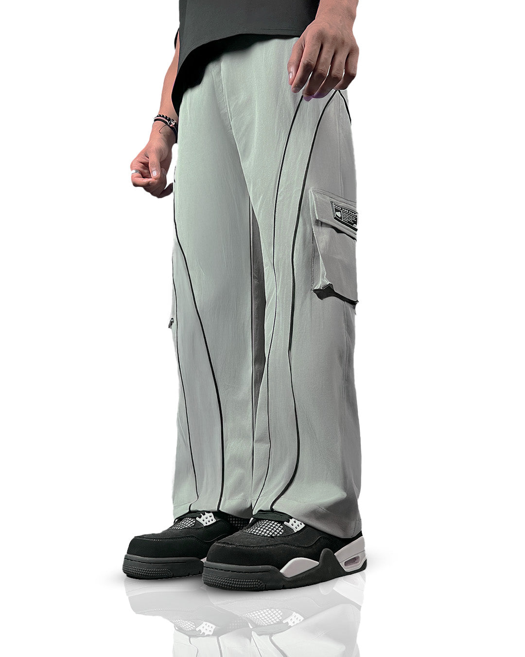 Grey Edgy Parachute Pants – WHAT THE FLEX