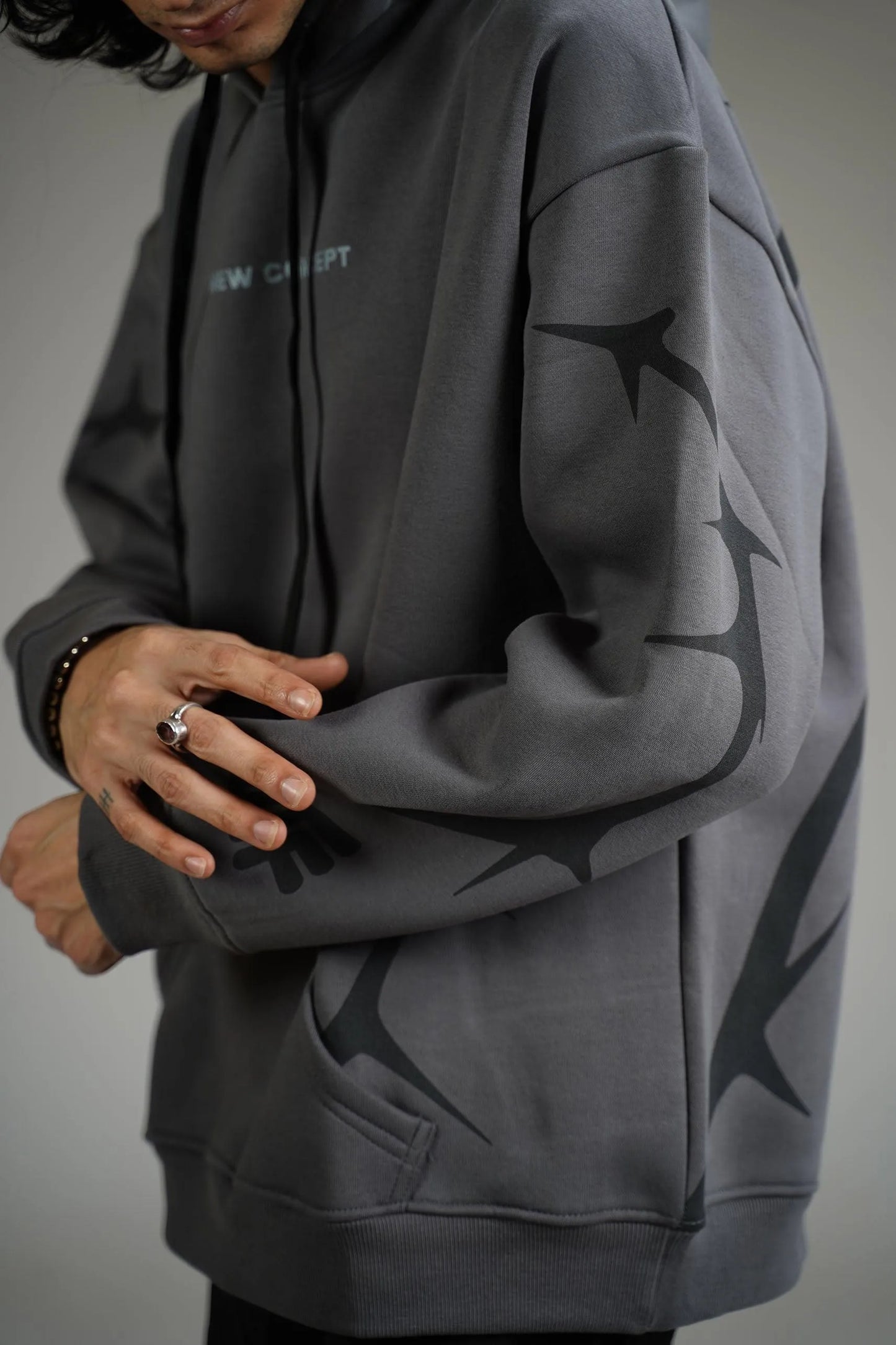 Optimistic Behaviour Oversized Hoodie - WHAT THE FLEX