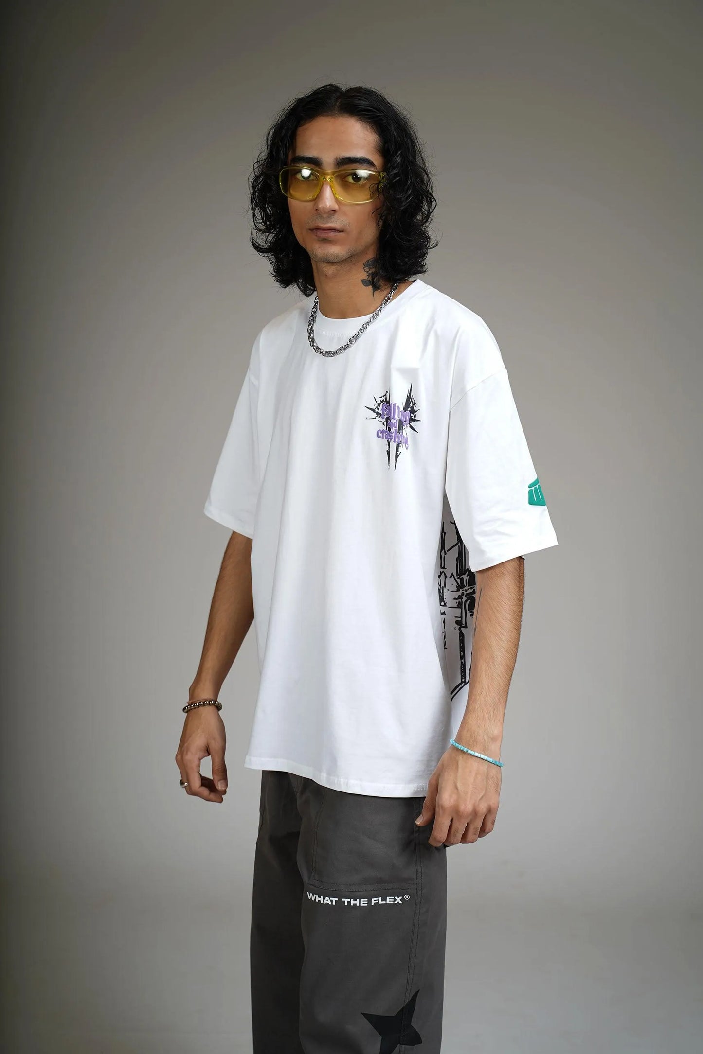 Paradise Playground Oversized T-shirt - WHAT THE FLEX