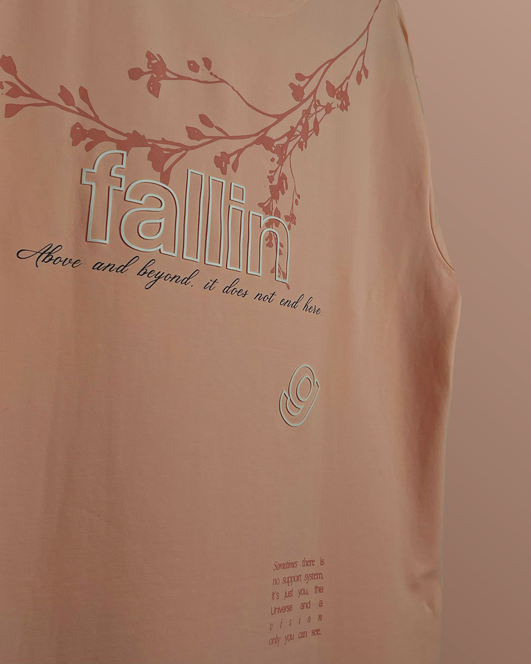 Falling Peach Heavyweight Oversized T-shirt