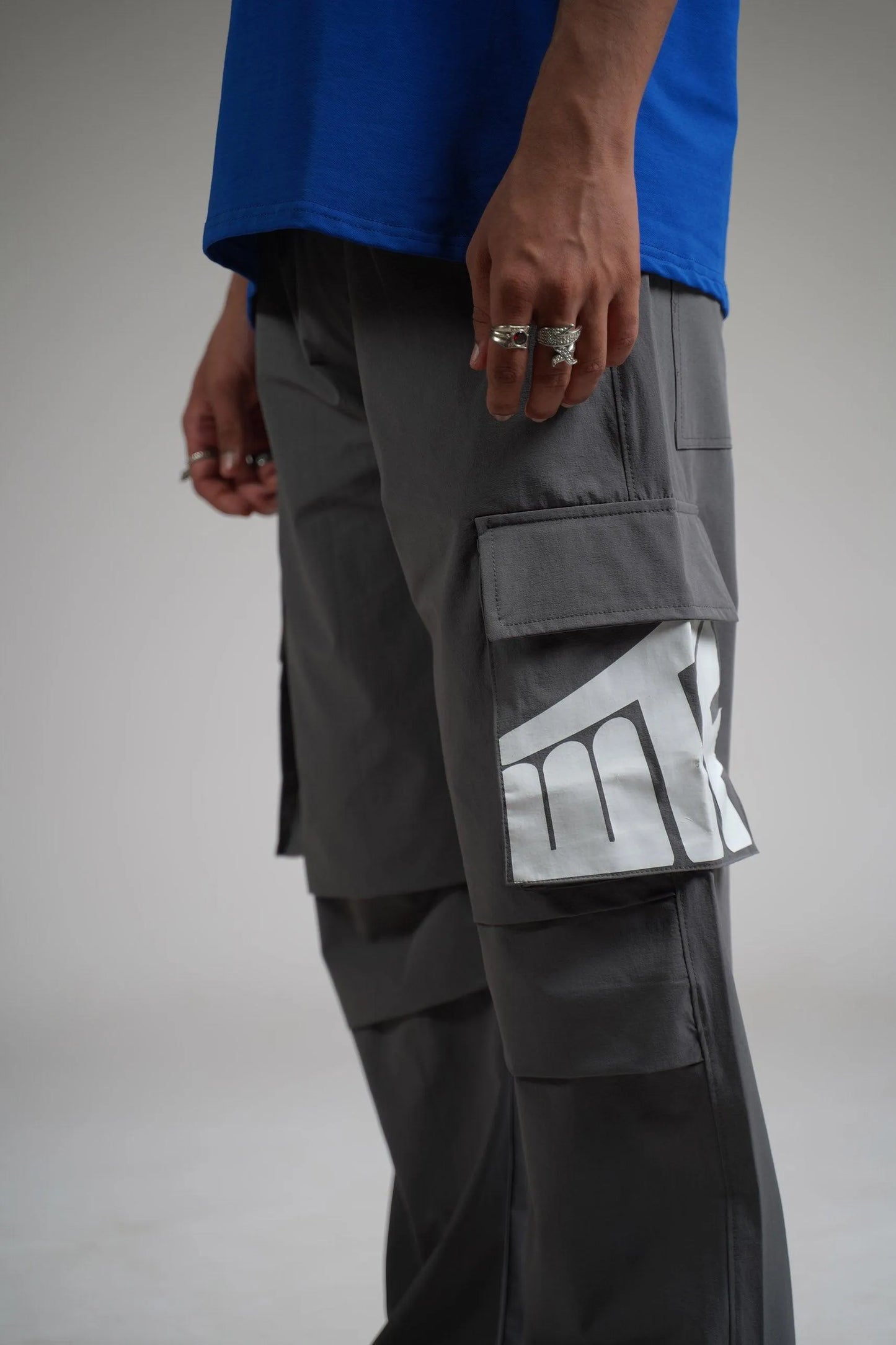 Grey Parachute Pants - WHAT THE FLEX