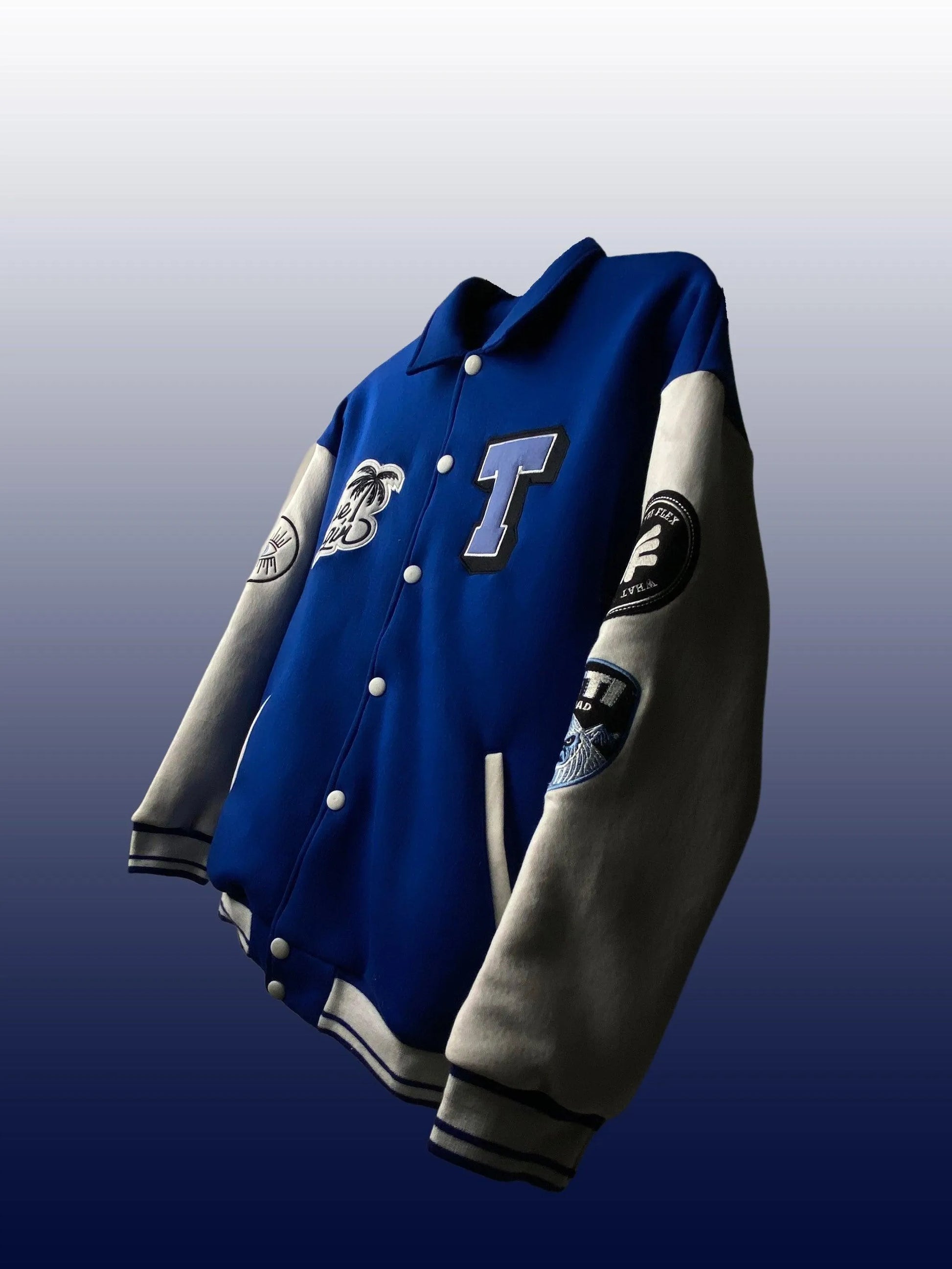 RUN OR BURN VARSITY JACKET - WHAT THE FLEX