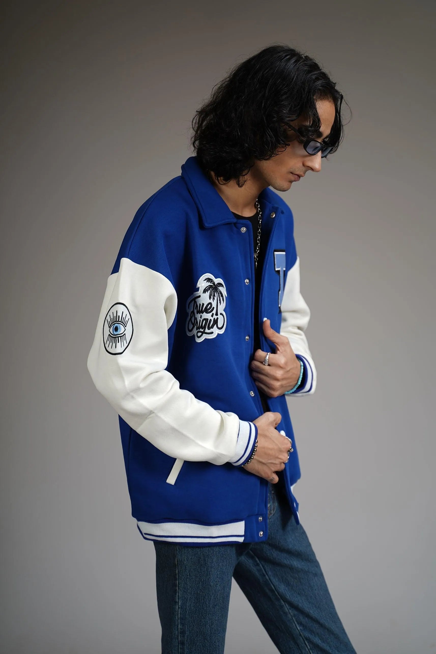 RUN OR BURN VARSITY JACKET - WHAT THE FLEX