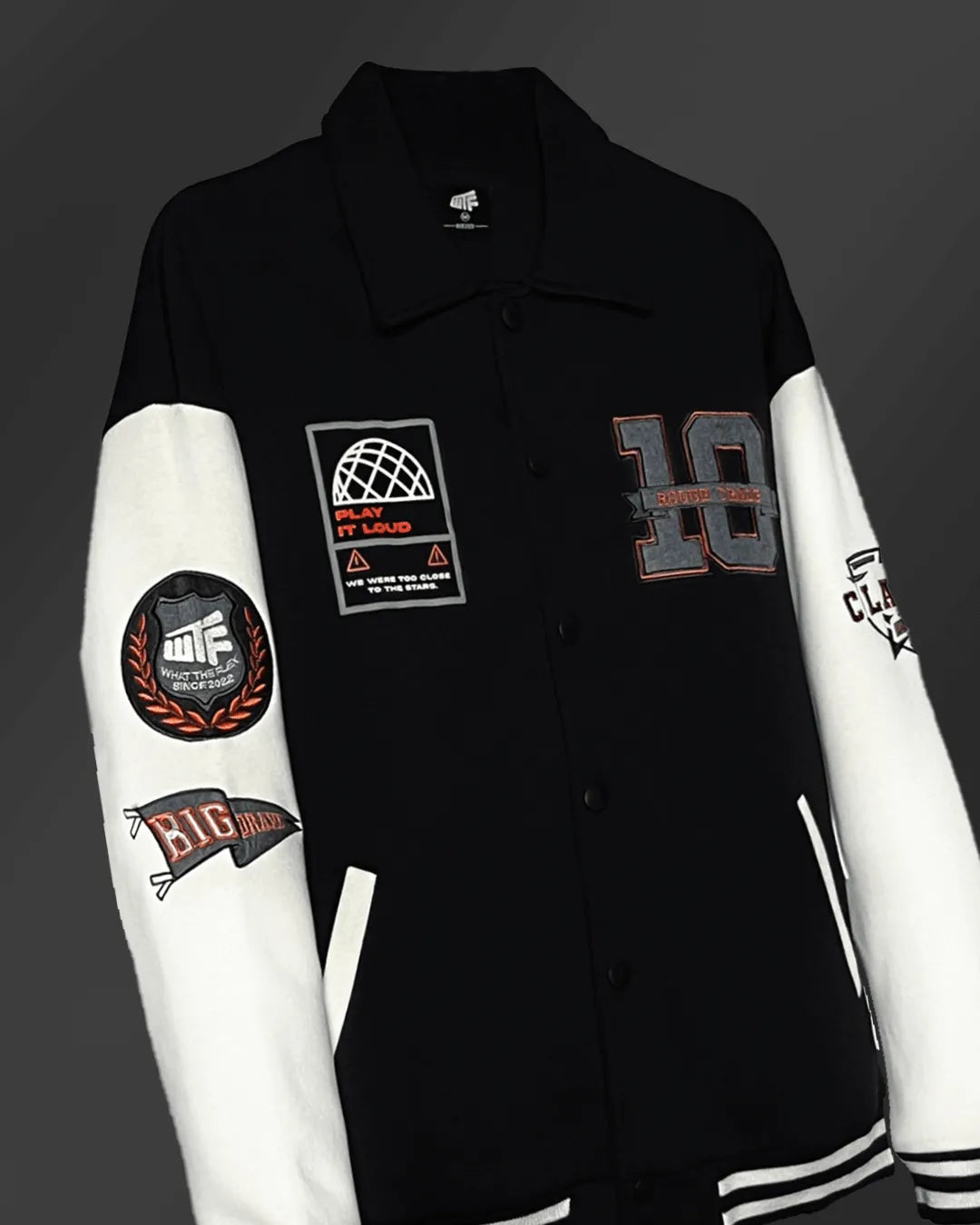 ROUGH TRADE Varsity Jacket - WHAT THE FLEX
