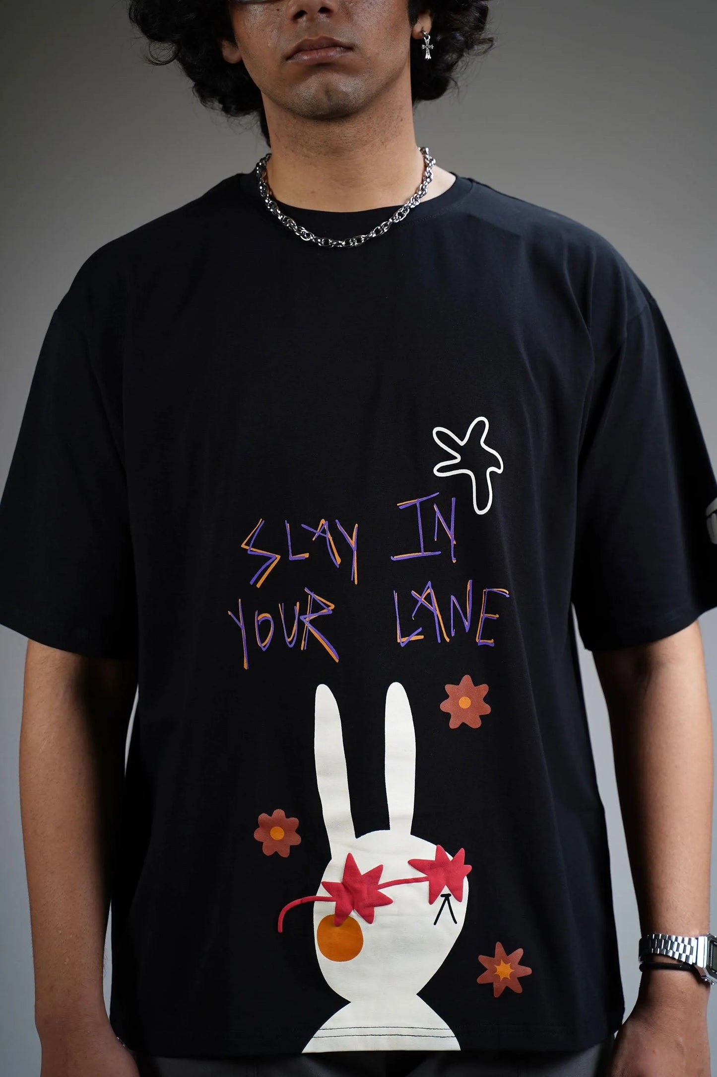 Slay In Your Lane Oversized T-shirt - WHAT THE FLEX