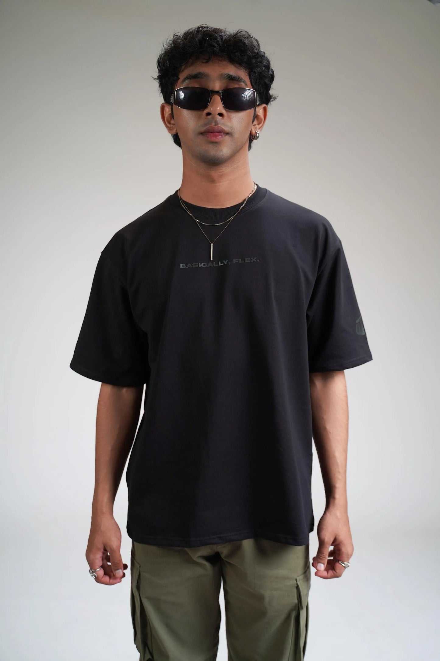 Basic Black Heavyweight Tshirt - WHAT THE FLEX