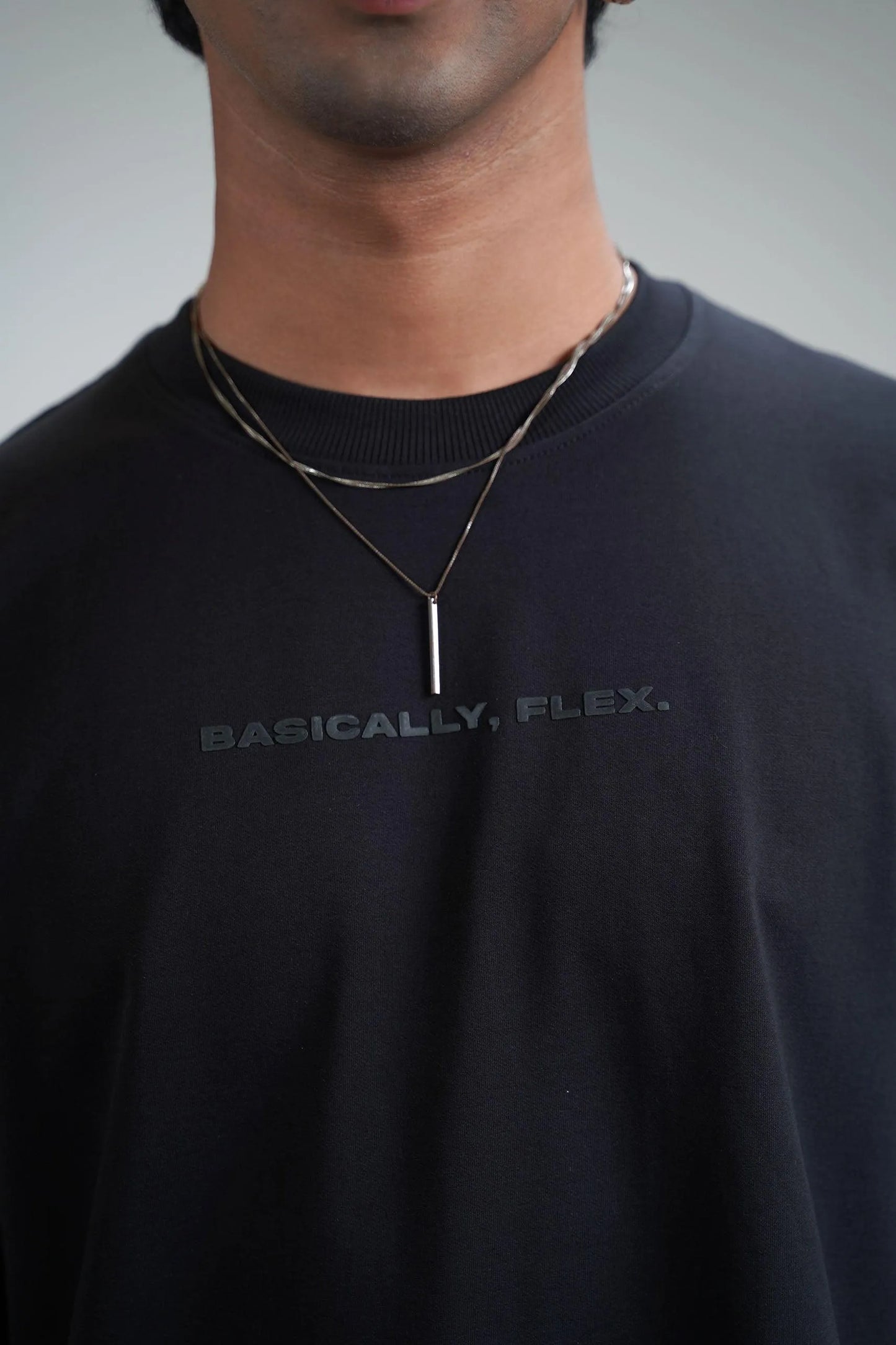 Basic Black Heavyweight Tshirt - WHAT THE FLEX