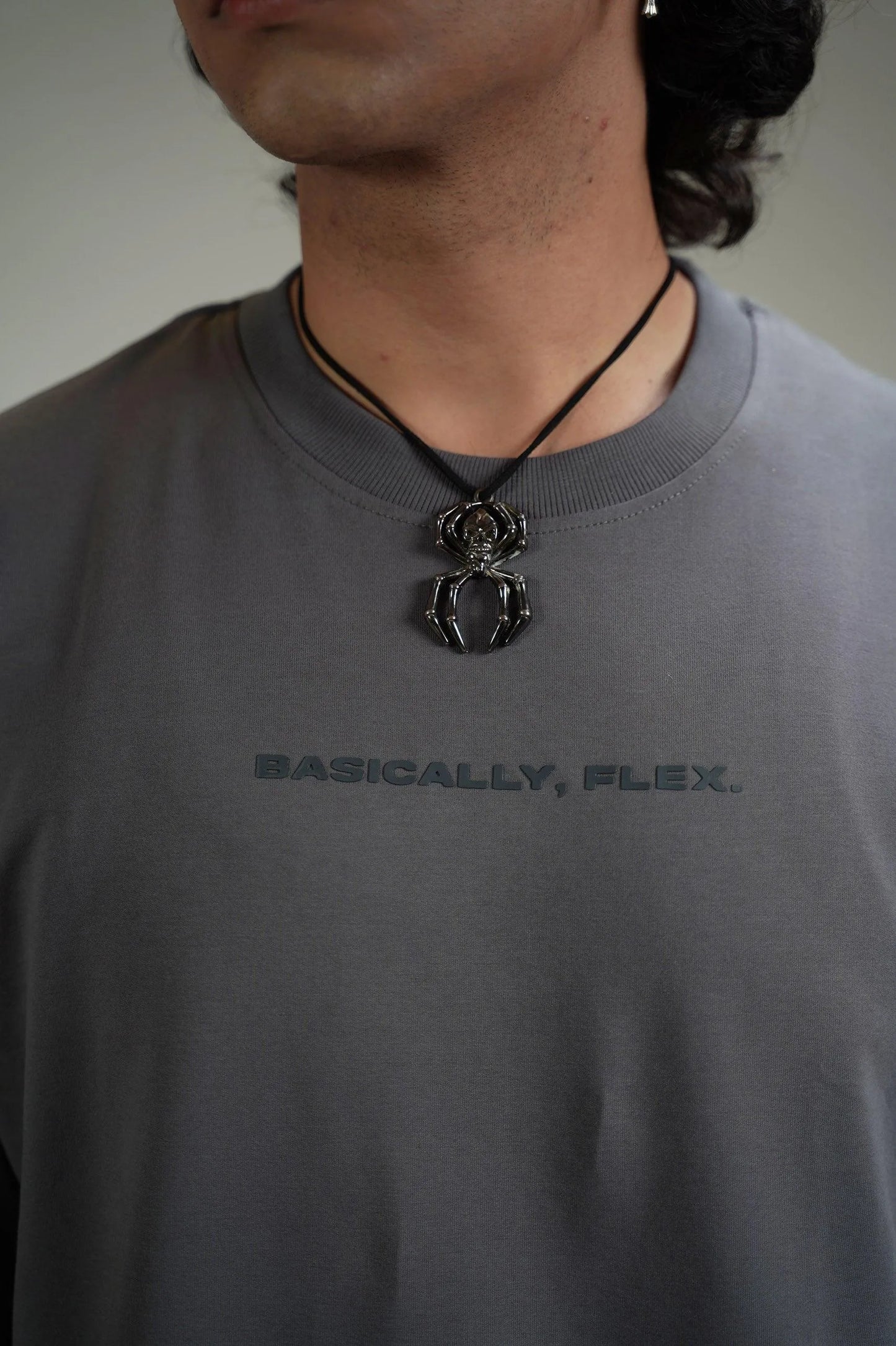 Basic Grey Heavyweight T-shirt - WHAT THE FLEX