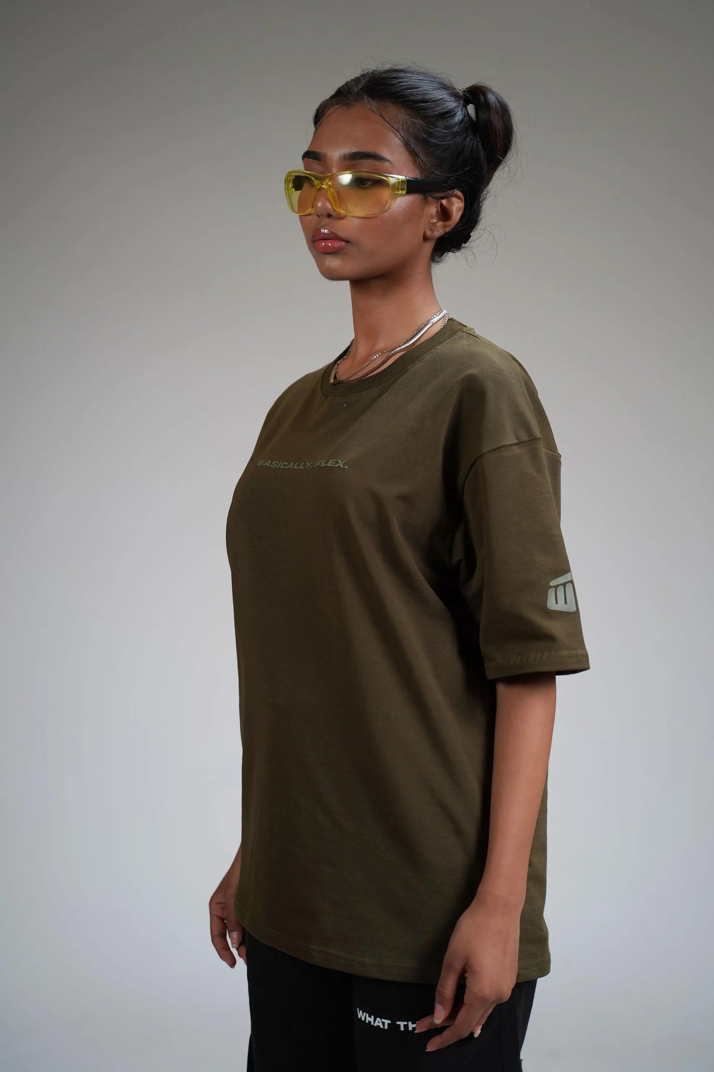 Basic Olive Heavyweight T-shirt - WHAT THE FLEX