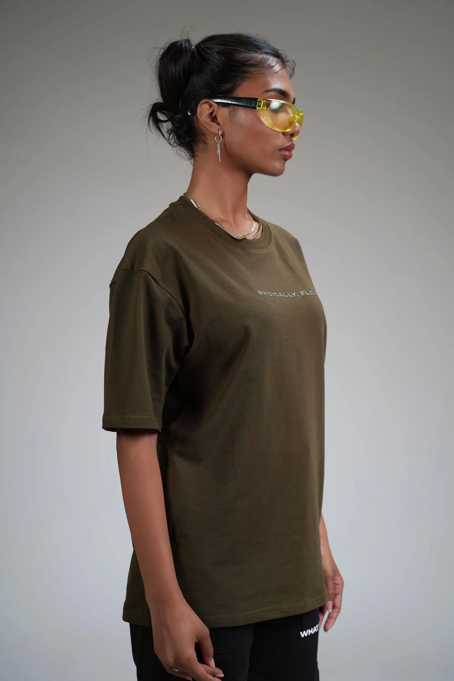 Basic Olive Heavyweight T-shirt - WHAT THE FLEX