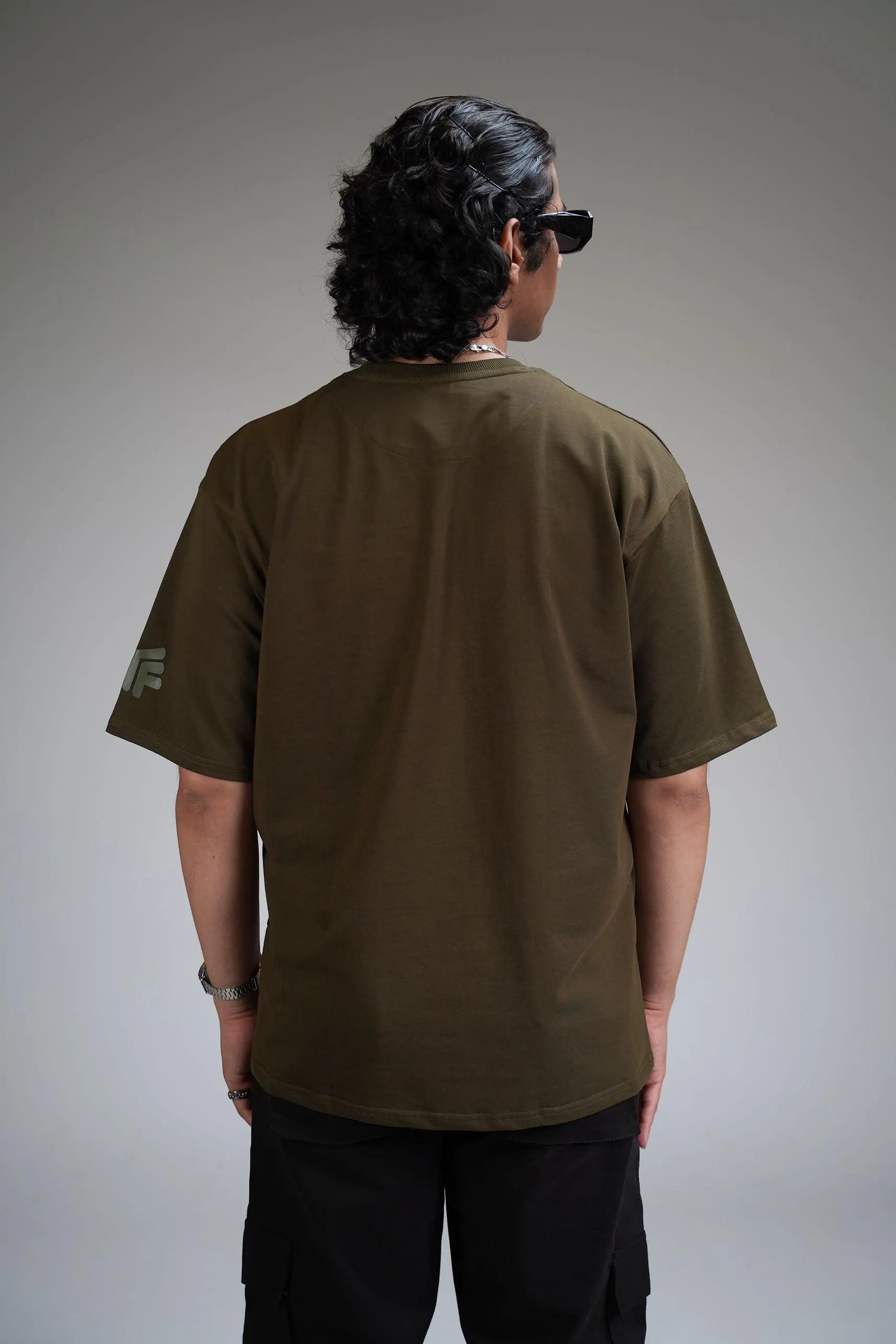 Basic Olive Heavyweight T-shirt - WHAT THE FLEX