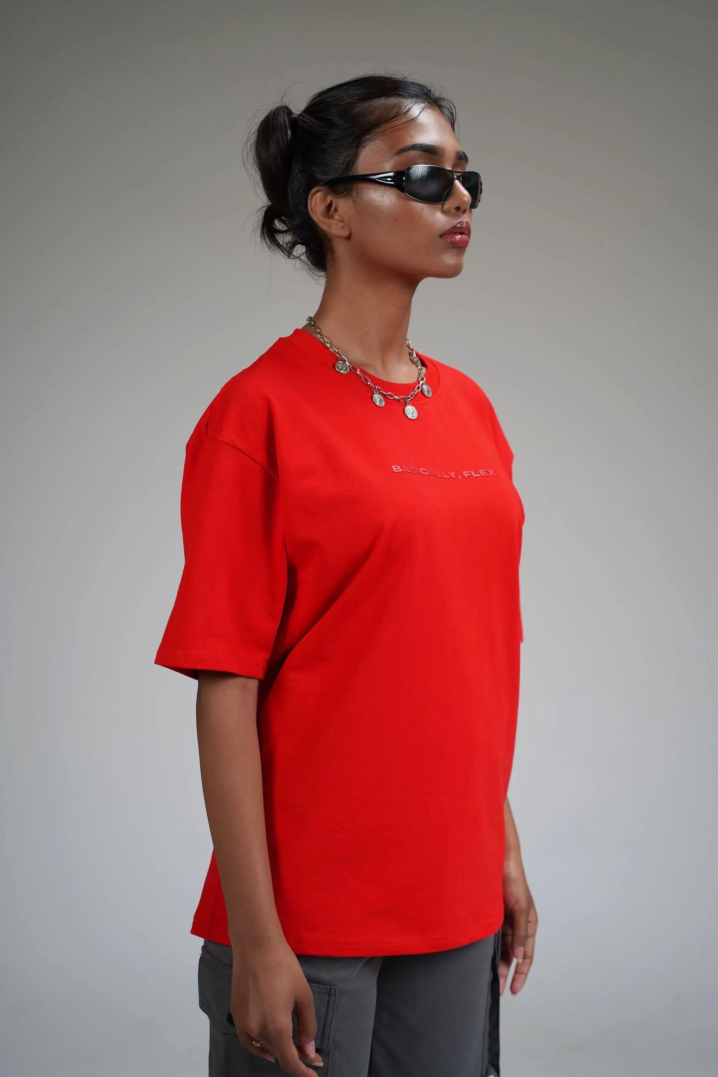 Basic Red Heavyweight T-shirt - WHAT THE FLEX