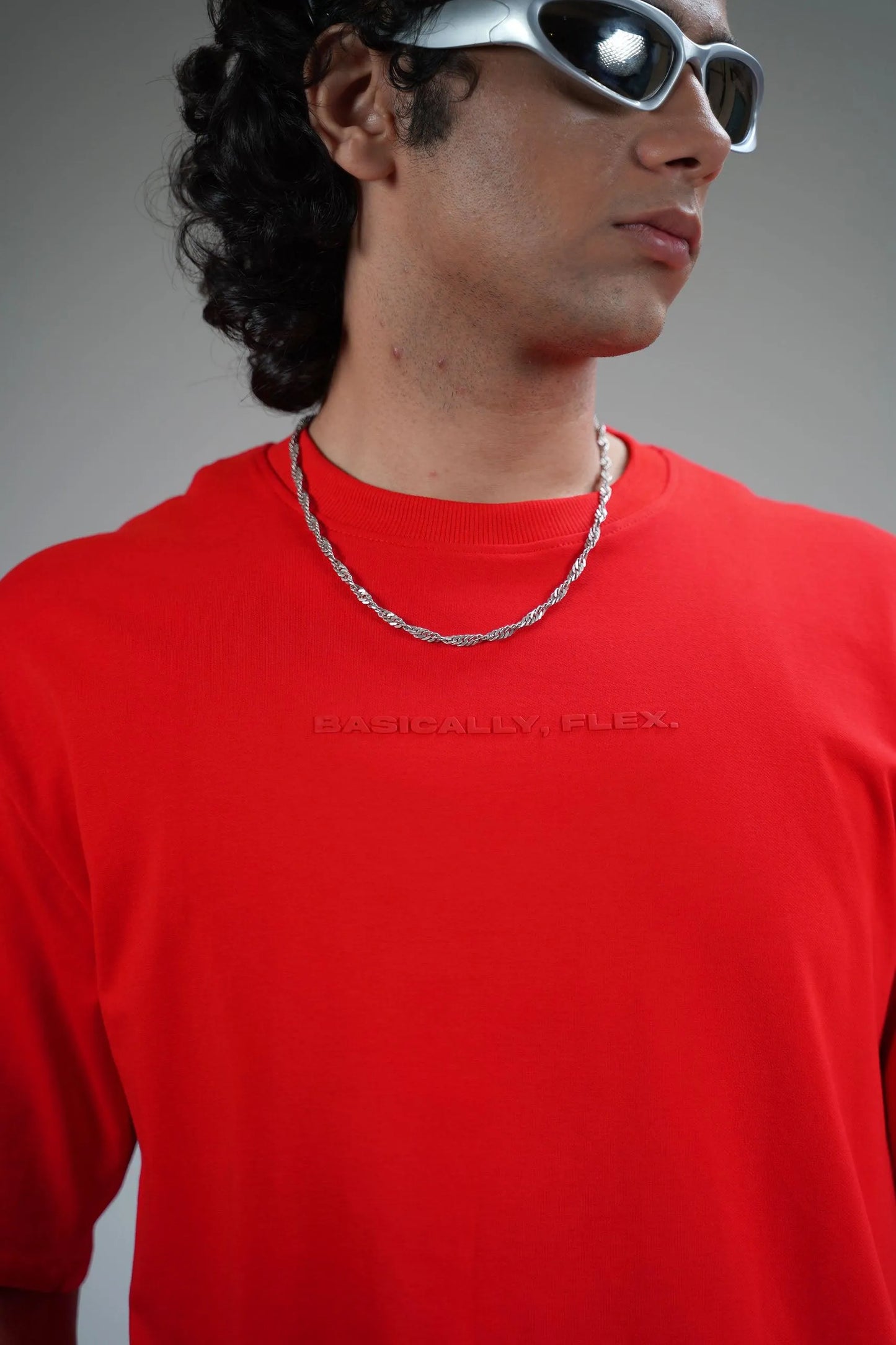 Basic Red Heavyweight T-shirt - WHAT THE FLEX