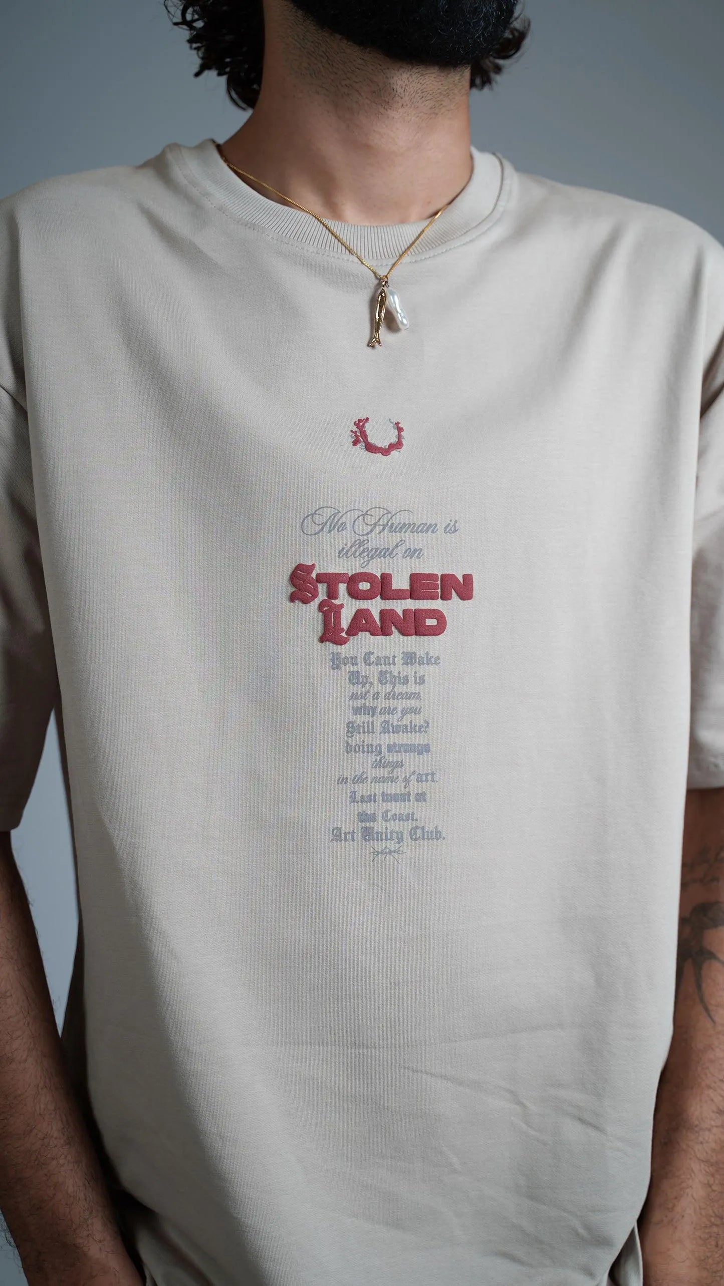 Stolen Land Heavyweight T-shirt - WHAT THE FLEX