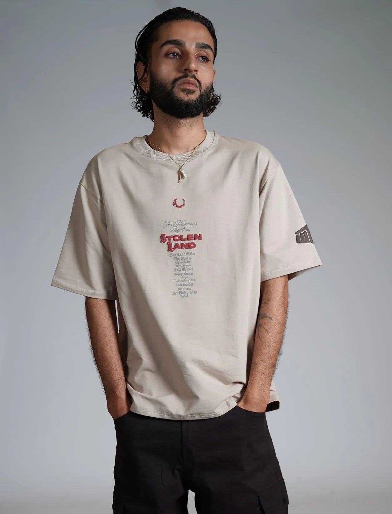 Stolen Land Heavyweight T-shirt - WHAT THE FLEX